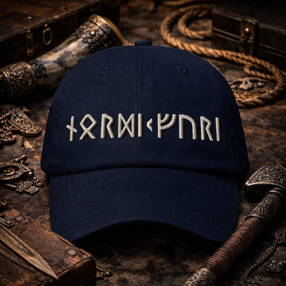 Casquette Viking Runique Nordikfuri – Broderie Premium. Réveille l’esprit du Nord. - Nordikfuri