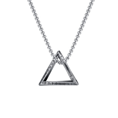 Pendentif Viking Valknut en Acier Nordique