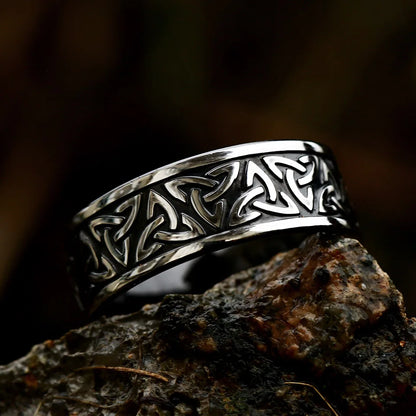 Bague Viking Valknut – Acier Inoxydable Style Nordique