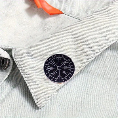 Broche Vegvisir – Symbole Viking de Protection