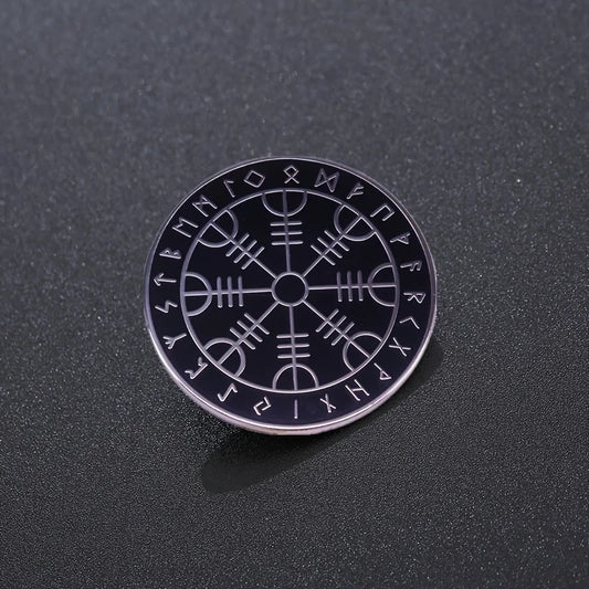 Broche Vegvisir – Symbole Viking de Protection