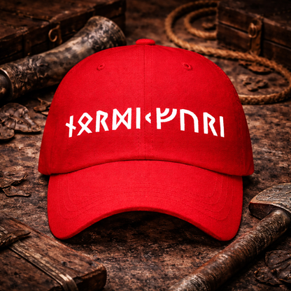 Casquette Viking Runique Nordikfuri – Broderie Premium. Réveille l’esprit du Nord. - Nordikfuri