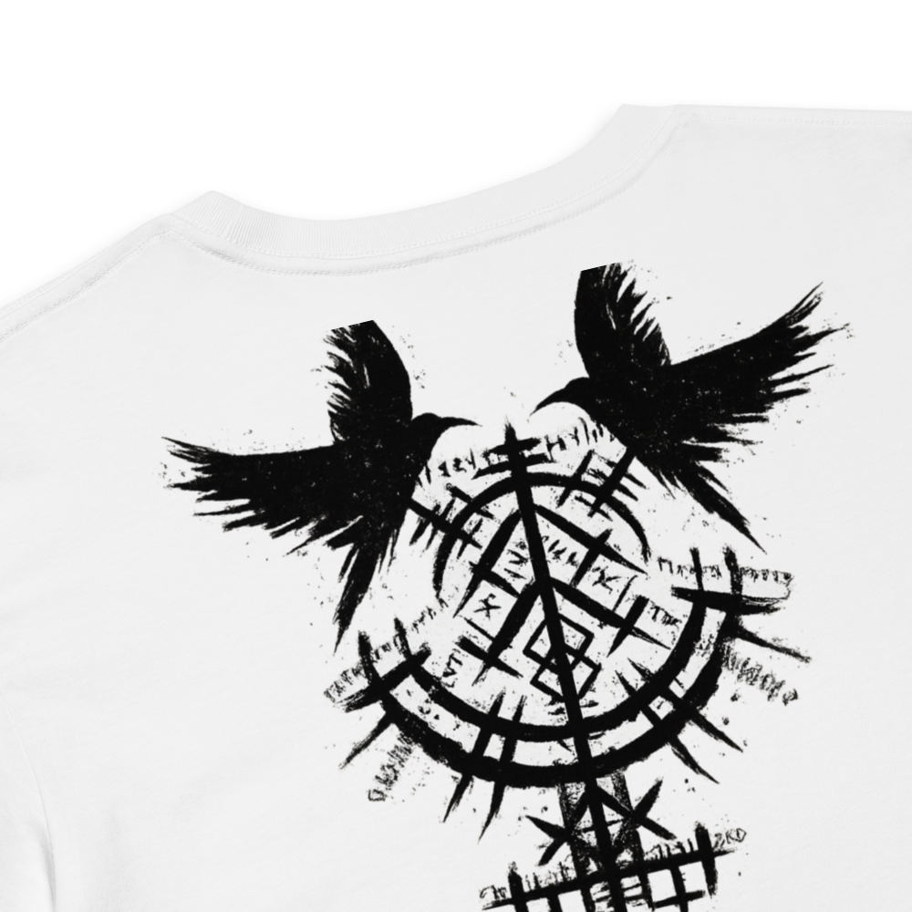 Nordic Raven Crop Top – Viking Back Print