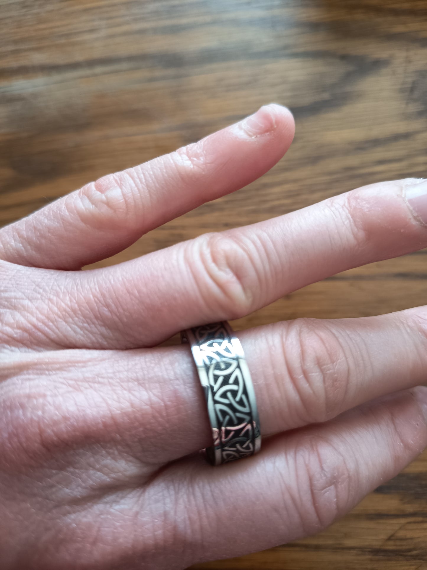 Bague Viking Valknut En Acier Inoxydable Authentique