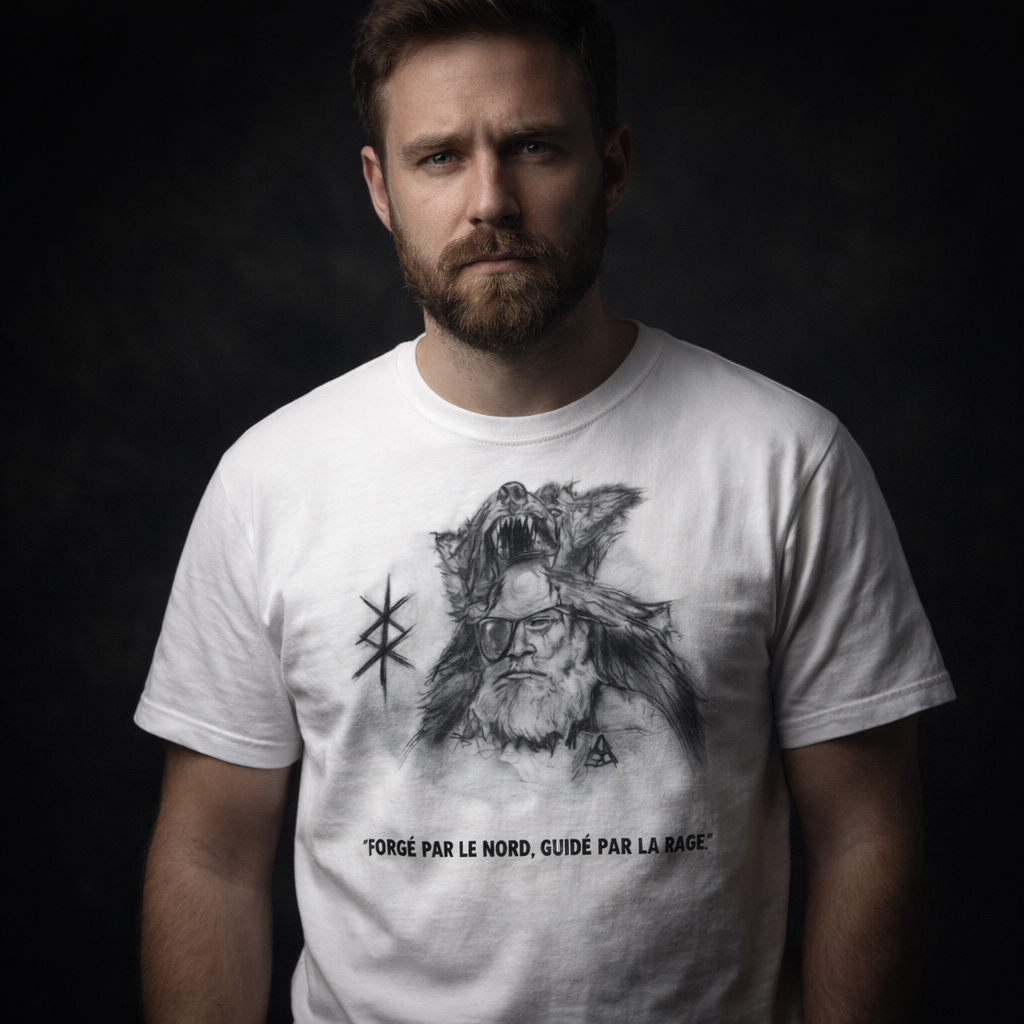 T-shirt Viking Forgé par le Nord | Design Guerrier