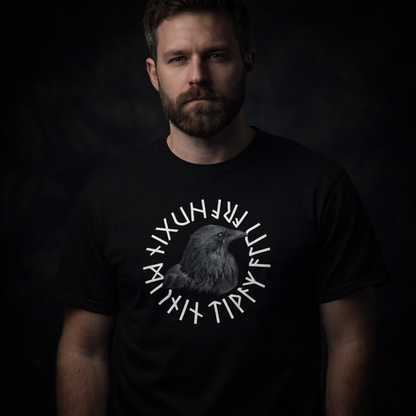 T-shirt viking corbeau Nordikfuri. - Nordikfuri