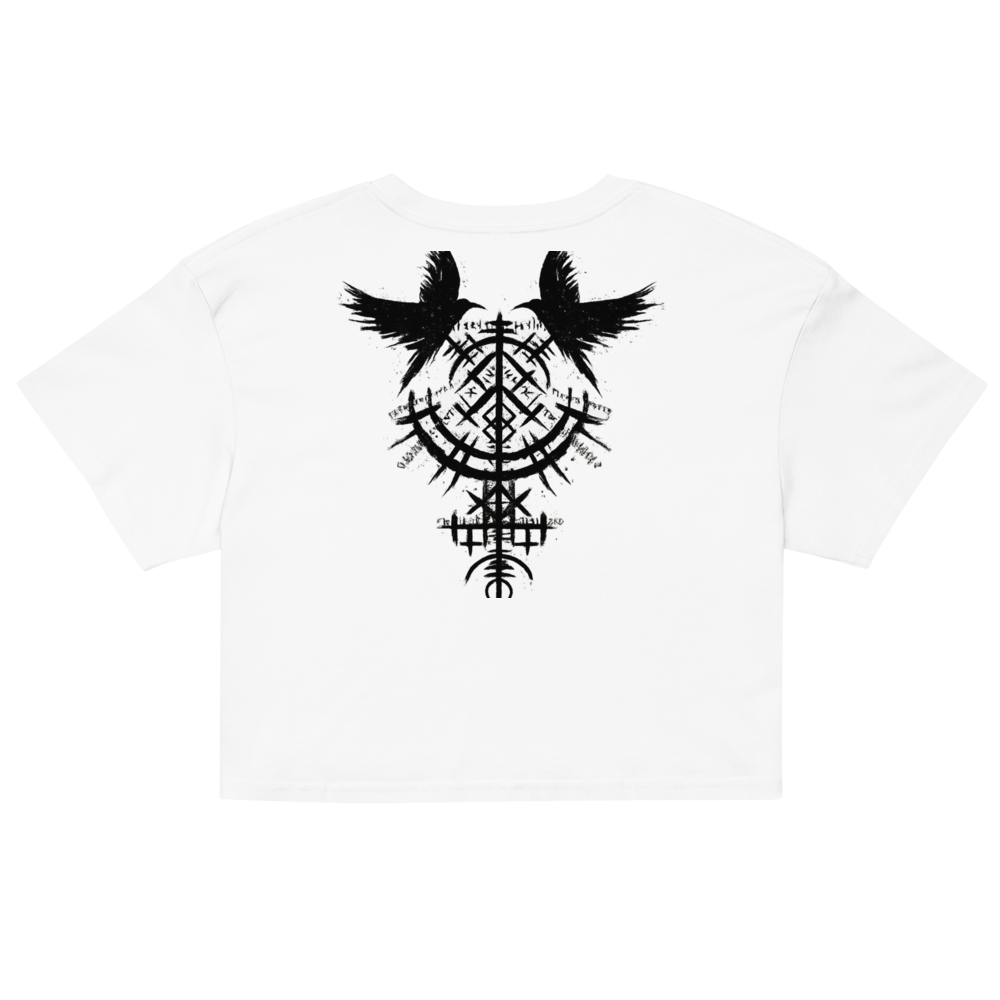 Nordic Raven Crop Top – Viking Back Print