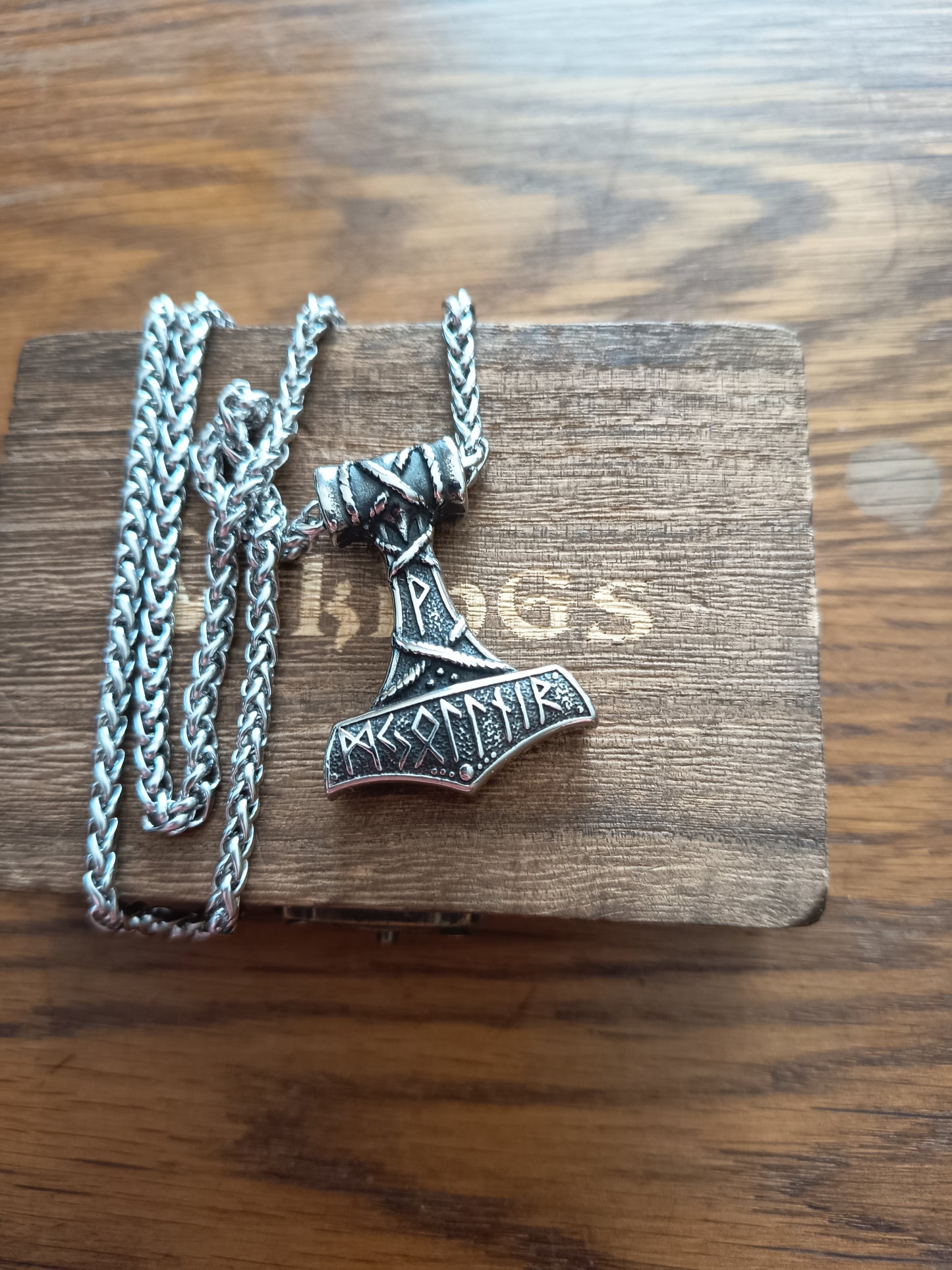Collier Mjolnir Viking En Acier Inoxydable